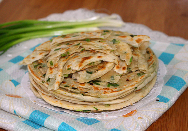 Lard Residue and Green Onion Pancakes recipe