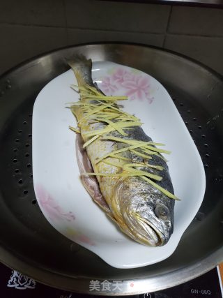 Steamed Yellow Croaker with Mustard recipe