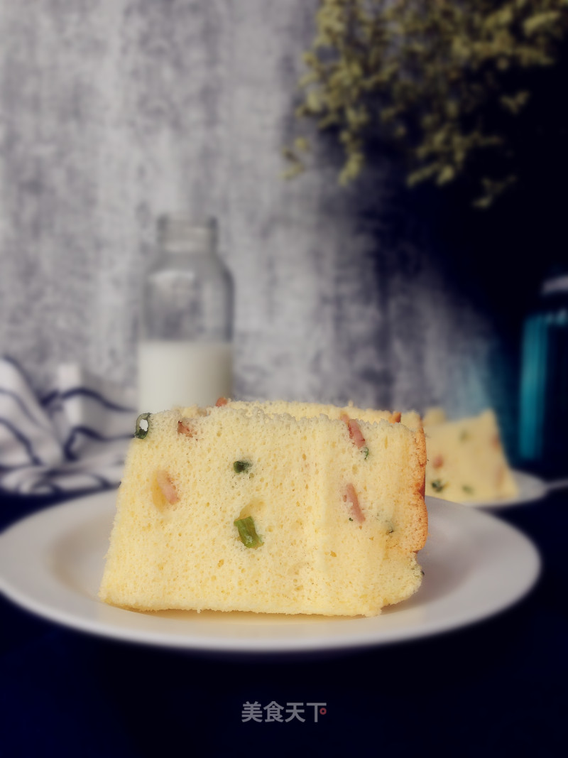 Scallion Bacon Cake recipe