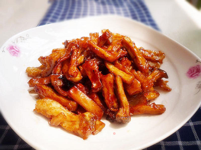 Sweet and Sour Pork Loin (sweet and Sour Pleurotus Eryngii) recipe