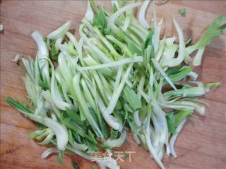 Stir-fried Bean Dan with Vegetable Stem recipe