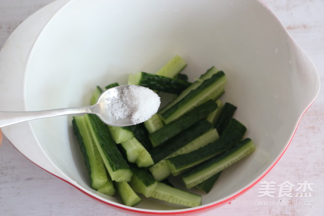 Hot and Sour Cucumber Strips recipe