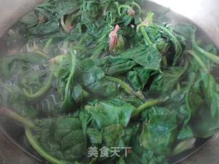 【spinach Mixed with Noodles】 recipe