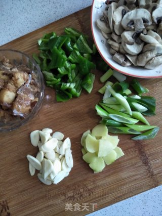 Stir-fried Mushrooms with Red Braised Pork recipe