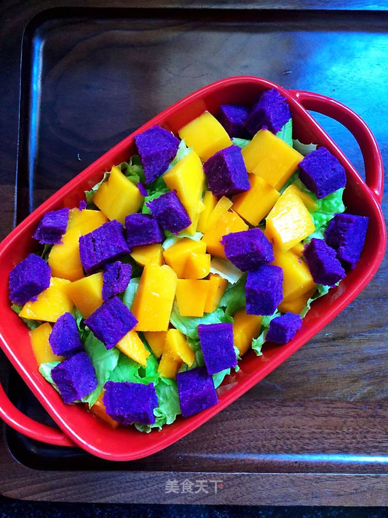 Mango and Purple Sweet Potato Cold Dishes recipe