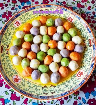 Colorful Vegetable Meatballs with Orange Sauce recipe