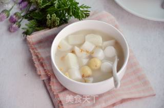 Yam, Lotus Seed and Osmanthus Rice Cake Soup recipe