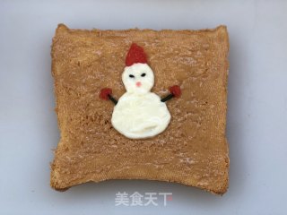 Little Snowman Toast recipe