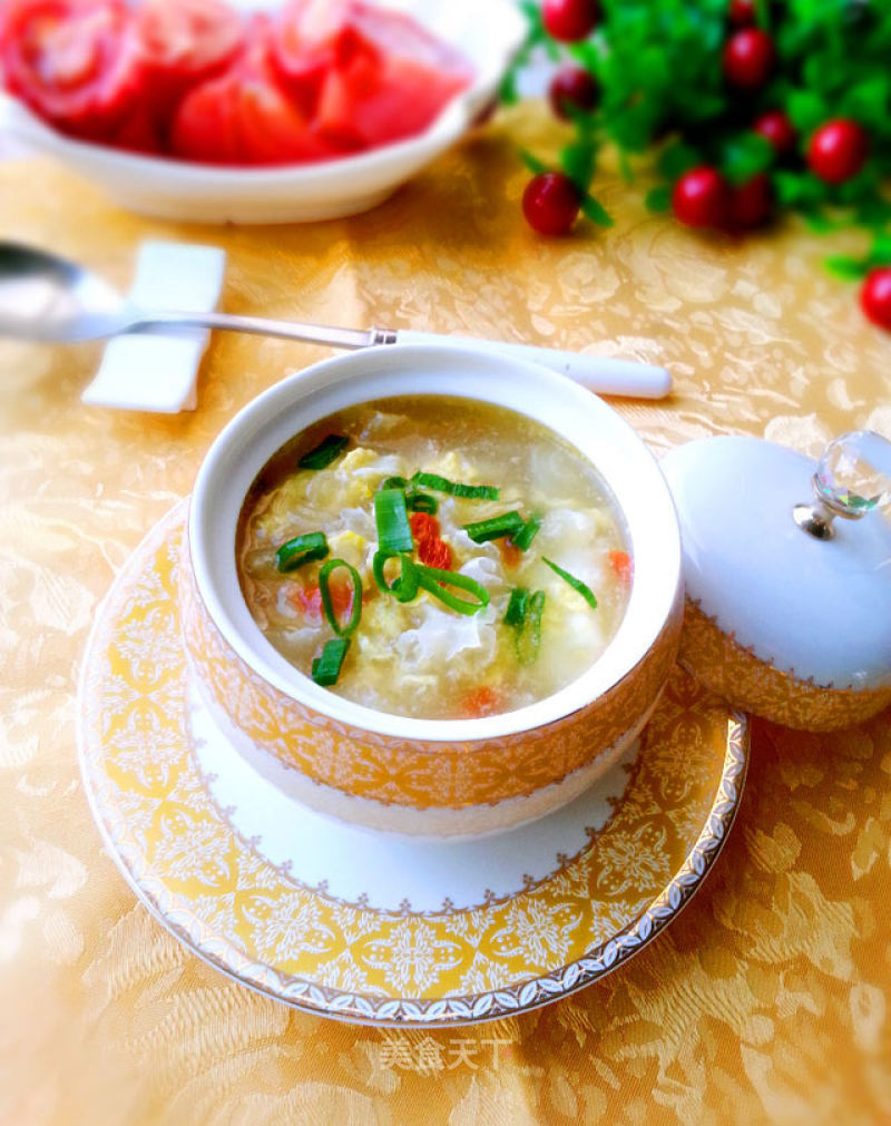 Tremella and Egg Soup recipe