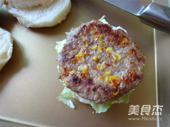 Homemade Golden Cutlet Burger recipe