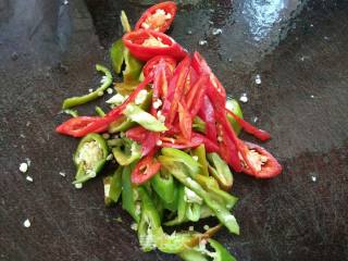 Fried Dried Small River Prawns with Chili recipe