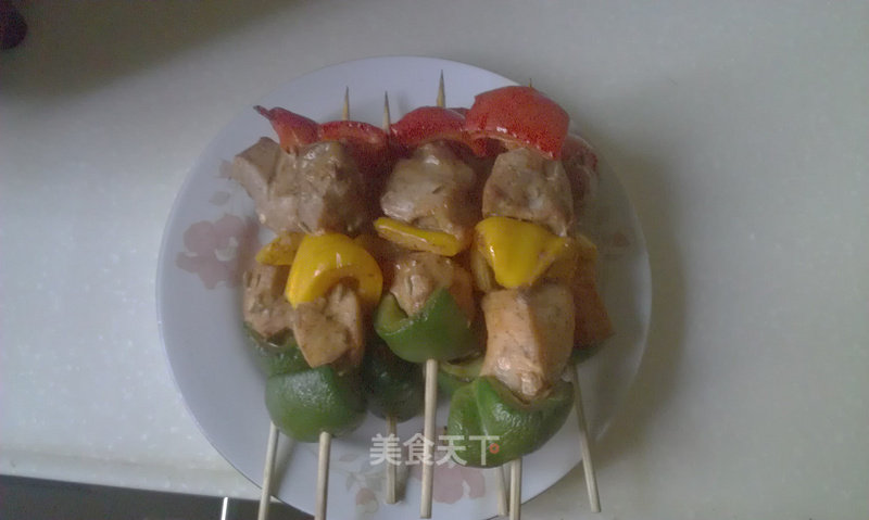 Colorful Meat Skewers recipe