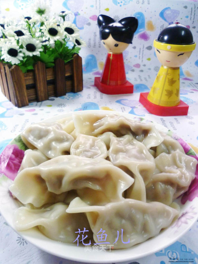 Baby Vegetables Chicken Brown Mushroom Meat Dumplings recipe