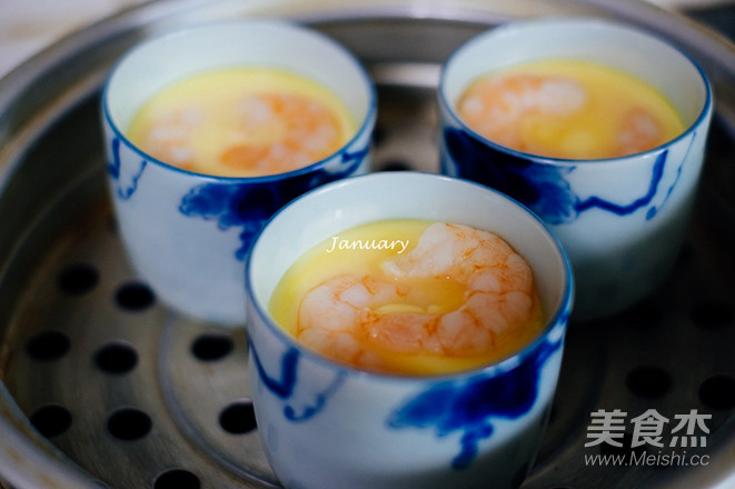 Shrimp Steamed Egg recipe