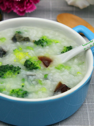 Broccoli Preserved Egg Porridge recipe