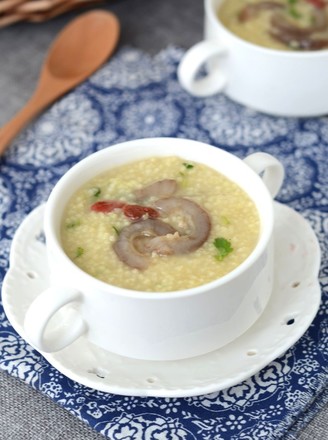 Sea Cucumber Millet Porridge#夜宵#