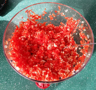 Homemade Garlic Chopped Pepper recipe