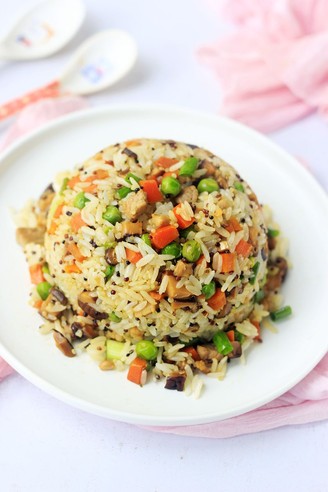 Low Sugar Rice with Mushrooms and Peas recipe