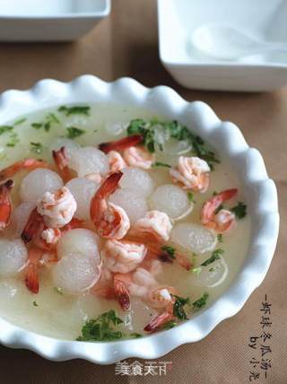 Weight Loss and Lipid-lowering Fresh Soup-shrimp Ball and Winter Melon Soup recipe
