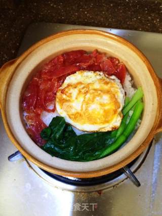 Claypot Rice with Fried Egg and Cured Flavor recipe