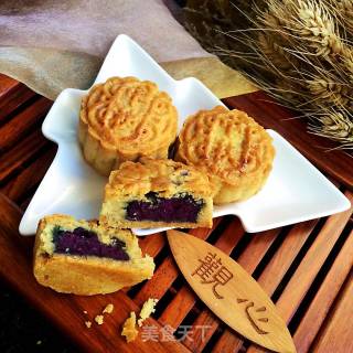 Purple Sweet Potato Mooncake recipe