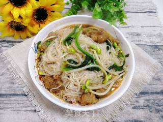 Spicy and Sour Pork Noodle Soup recipe
