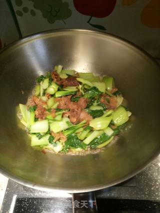 Stir-fried Rape with Hericium recipe