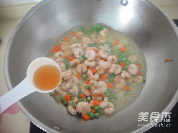 Shrimp and Green Peas recipe