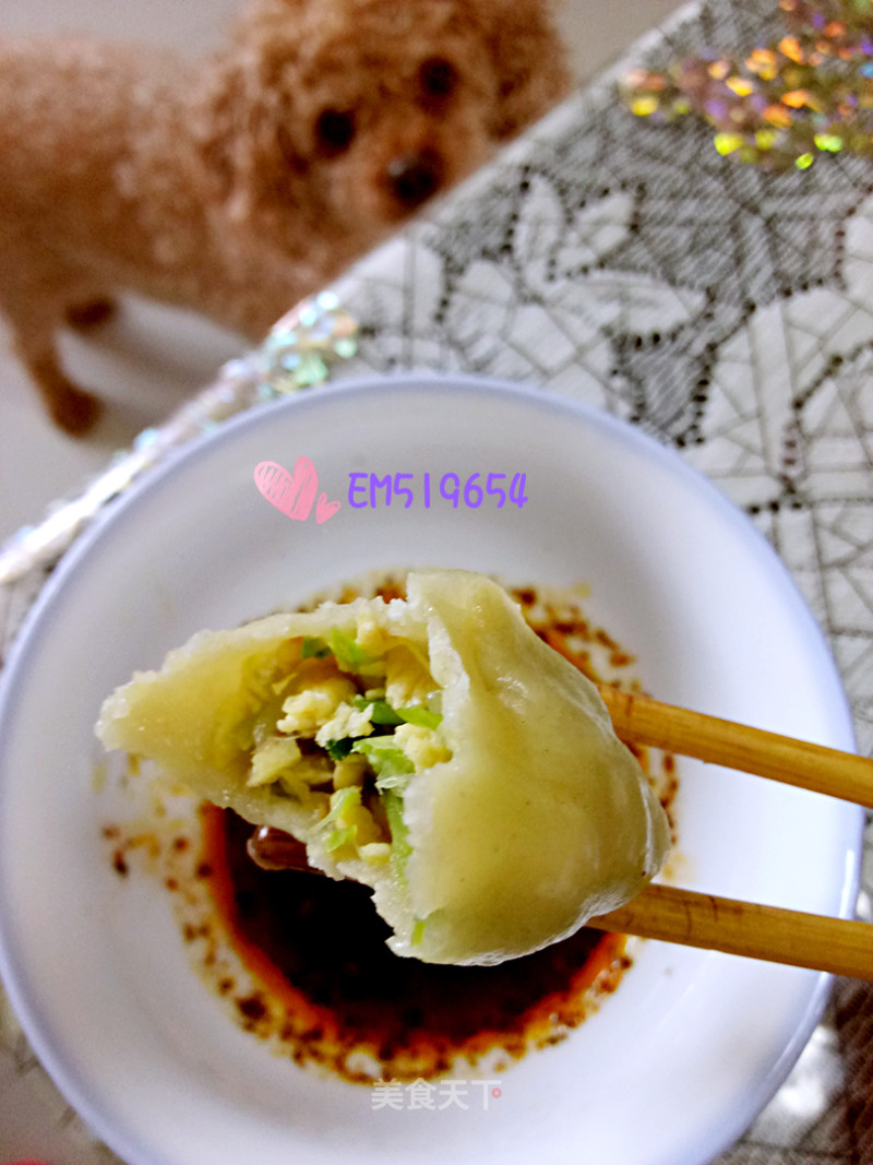 Steamed Dumplings with Zucchini, Cucumber and Egg Stuffing (refrigerator Sweeping) recipe