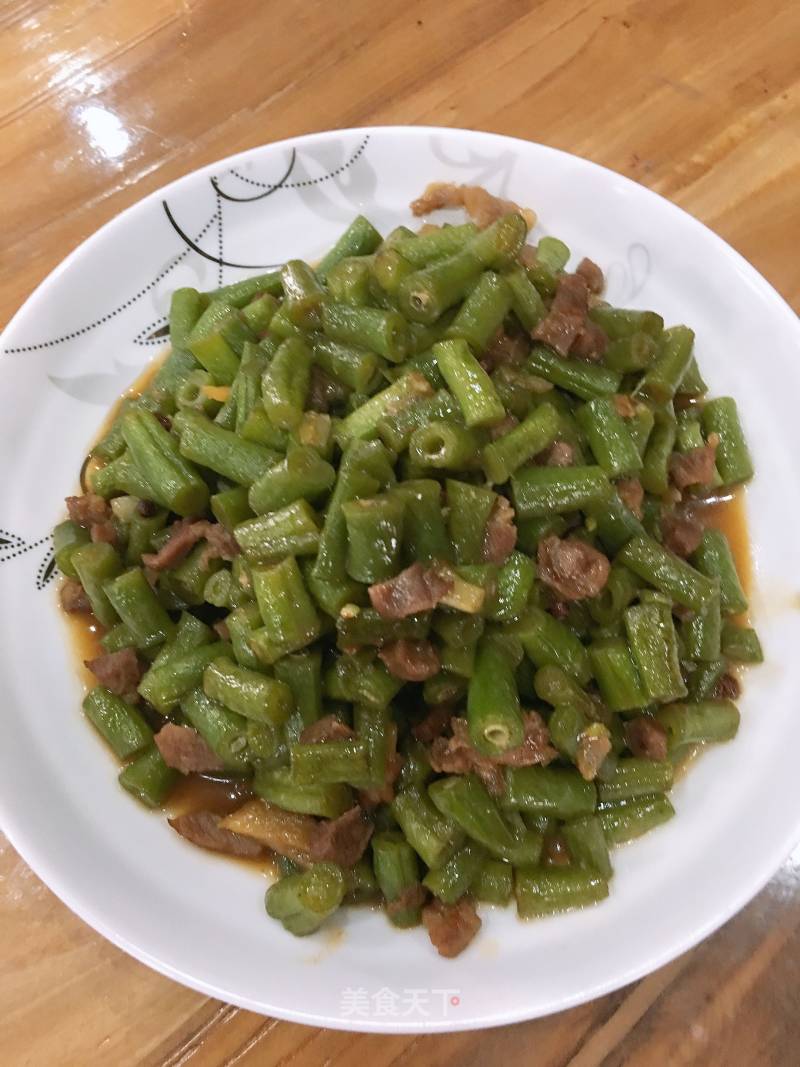 Stir-fried Minced Pork with Beans recipe