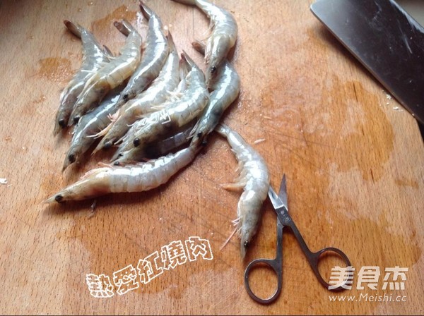 Steamed Shrimp with Enoki Mushroom Vermicelli recipe