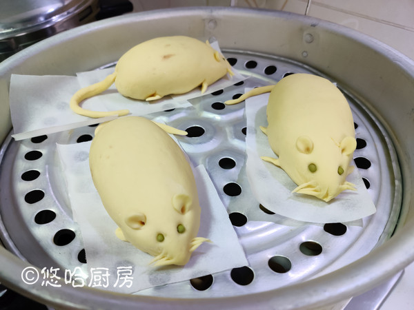Year of The Rat Bean Paste Bun recipe