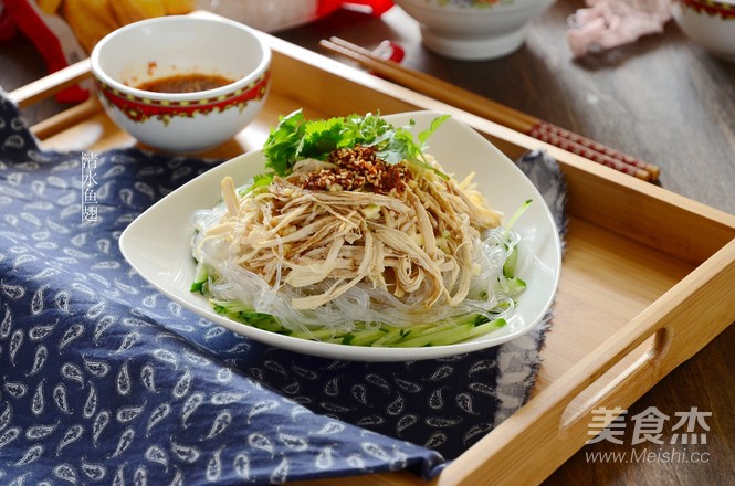 Chicken Shreds with Mustard Vermicelli recipe