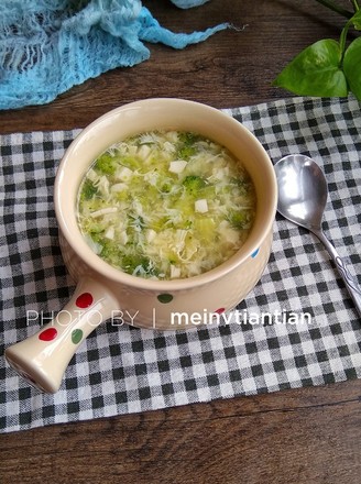 Broccoli Tofu and Tofu Soup