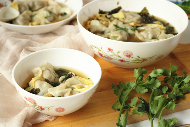 Double Mushroom Shrimp Wonton recipe