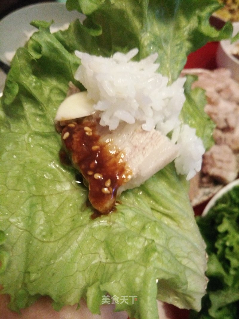 Korean Lettuce Wrapped Meatless Pork