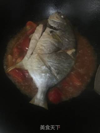 Tomato Golden Pomfret recipe