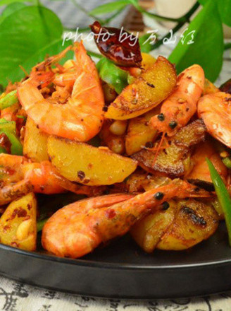 Griddle Shrimp and Potatoes