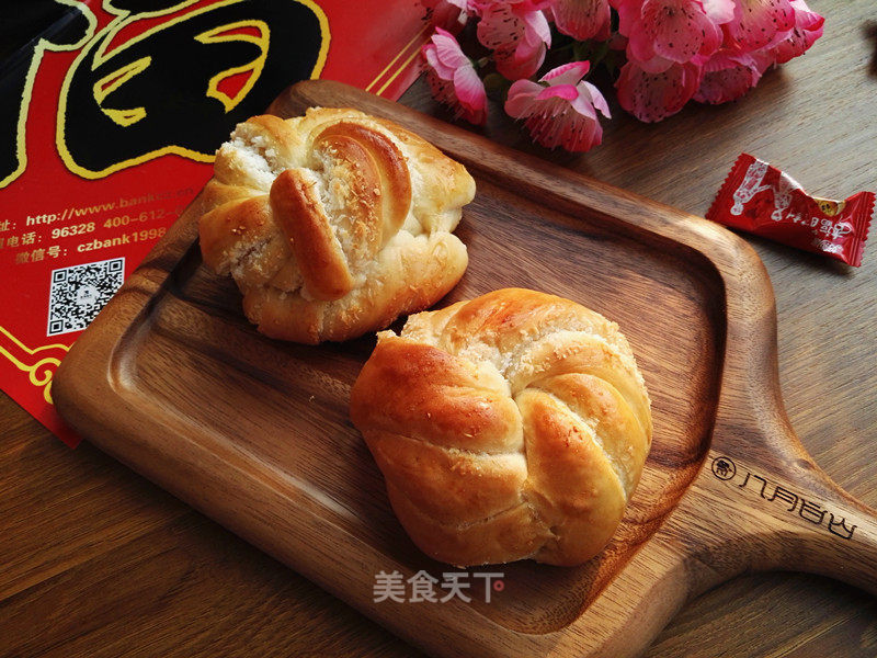 #四session Baking Contest and is Love to Eat Festival# Coconut Milk Flower Bag recipe