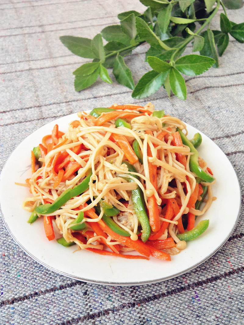 Enoki Mushroom in Oyster Sauce recipe