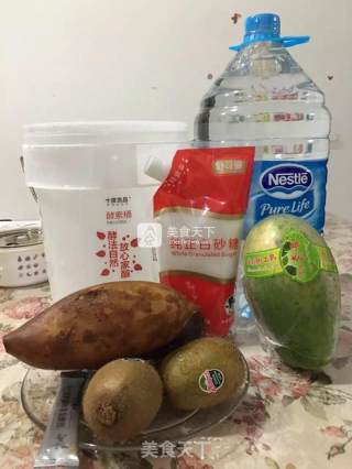 Yacon, Kiwi, Papaya, Fresh Enzyme recipe