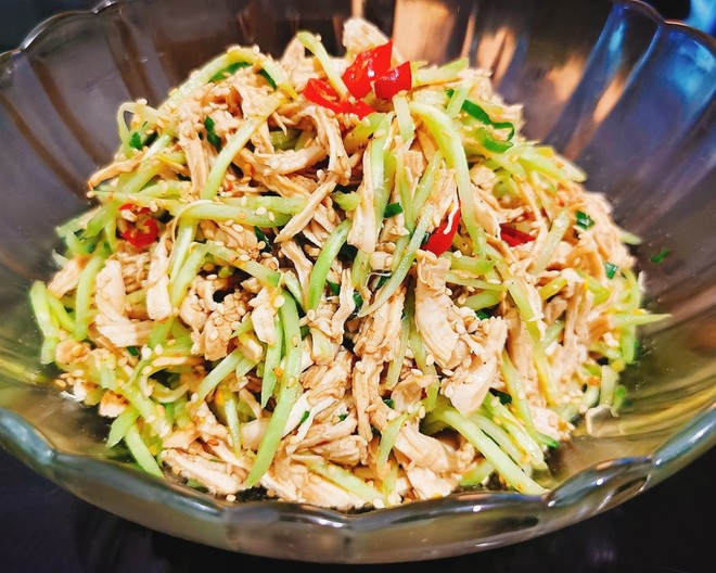 Hot and Sour Chicken Shredded with Cold Sauce recipe