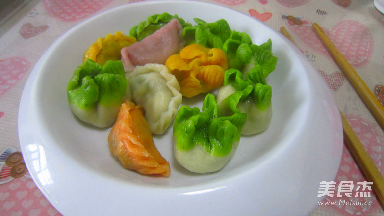 Colorful Dumplings Make "mid-autumn Festival" recipe