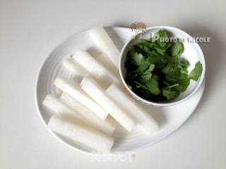 Spicy White Carrot Sticks recipe