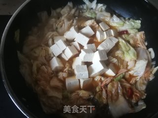 Cabbage Tofu Stewed Vermicelli recipe