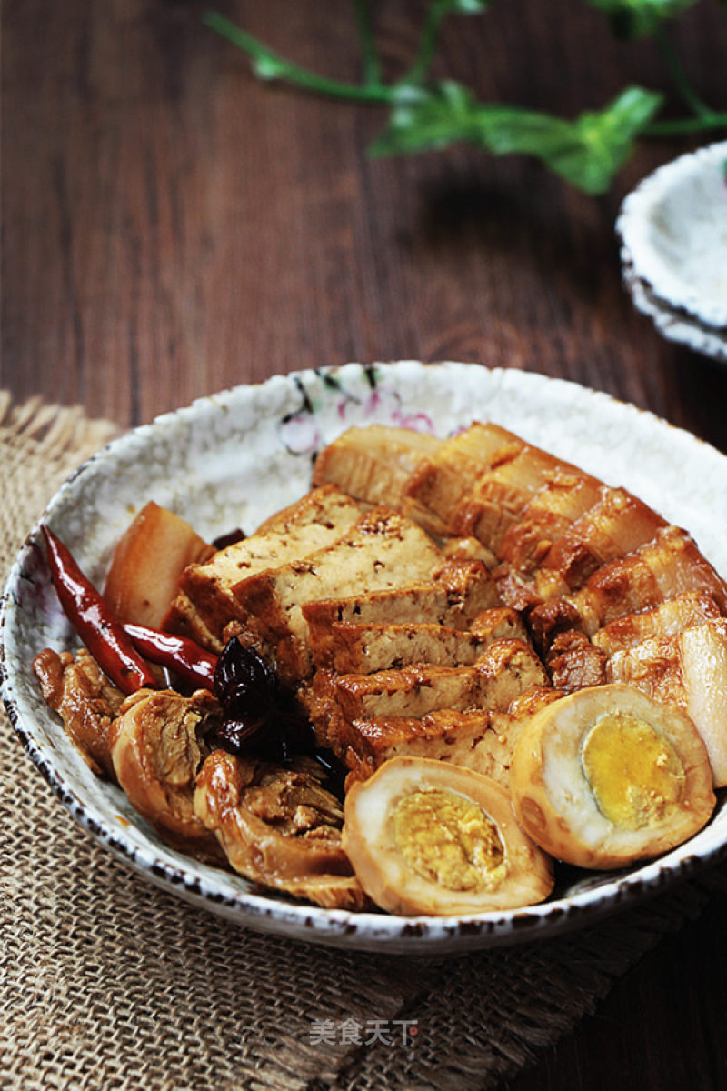 Braised Pork Belly & Braised Tofu recipe