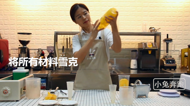 Bunny Running Milk Tea Tutorial: How to Make A Cup of Oranges in Hi Tea recipe