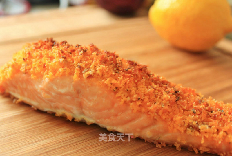 #aca Baking Star Competition# Grilled Salmon with Lemon Parmesan Cheese recipe