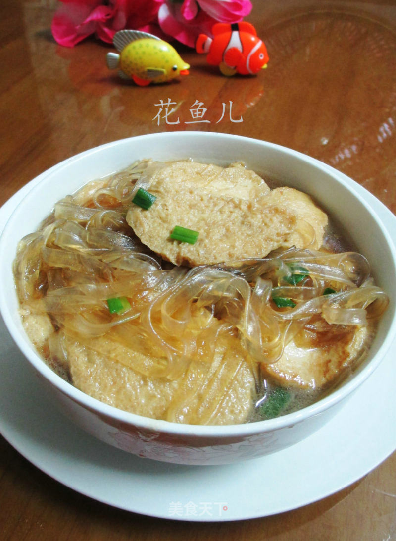 Small Vegetarian Chicken Boiled Wide Noodles recipe