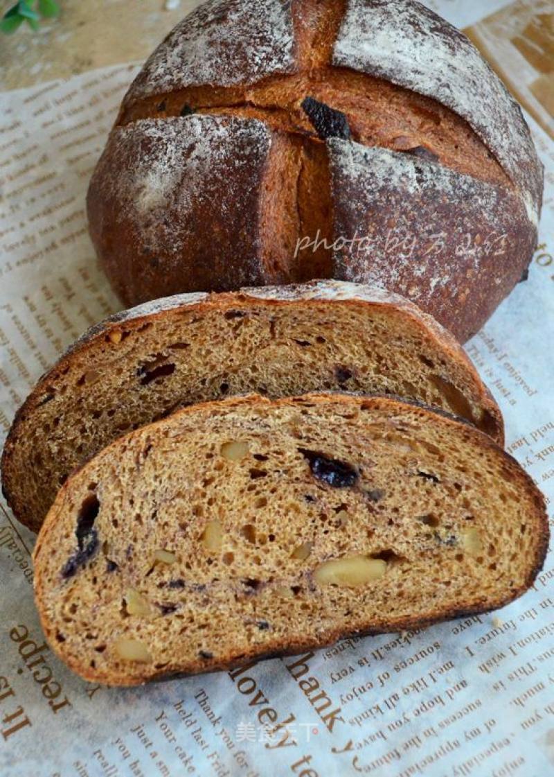 #aca Fourth Session Baking Contest# Making Pornographic Bread with Brown Sugar Enzyme Dried Fruit recipe